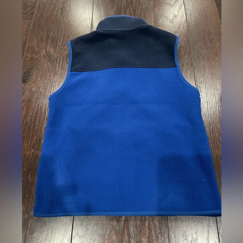 Brooks Brothers Men Sleeveless Full Zip Fleece Vest Blue Size Small